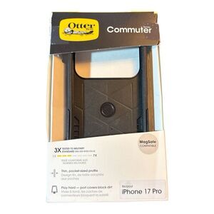 Apple iPhone 17 Pro OtterBox Commuter Series Case MagSafe Black Rugged